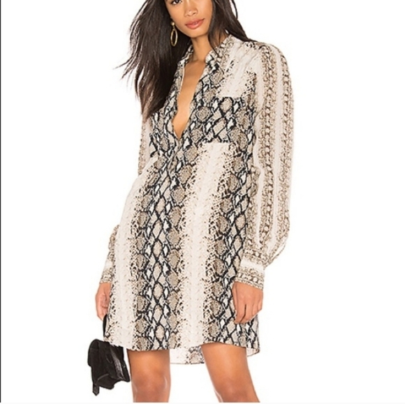 Joie Dresses & Skirts - Gorgeous JoieTalma Snake Print Shirt Dress size XS! Excellent condition!